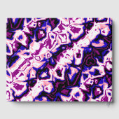 Funky Boho Retro Marbled Stripes Genderfluid Pride Gastenboek (Achterkant)