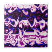 Funky Boho Retro Marbled Stripes Genderfluid Pride Tegeltje (Voorkant)