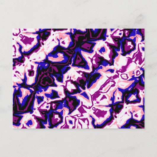 Funky Boho Retro Marmer Strepen Genderfluid Pride Briefkaart (Voorkant)