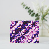 Funky Boho Retro Marmer Strepen Genderfluid Pride Briefkaart (Staand voorkant)