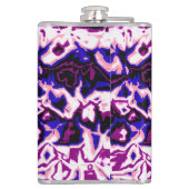 Funky Boho Retro Marmer Strepen Genderfluid Pride Heupfles (Achterkant)