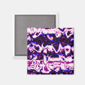Funky Boho Retro Marmer Strepen Genderfluid Pride Magneet (Voorkant / Achterkant)