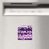 Funky Boho Retro Marmer Strepen Genderfluid Pride Magneet (Insitu (Vaatwasser))