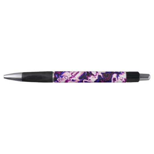Funky Boho Retro Marmer Strepen Genderfluid Pride Pen (Voorkant)