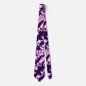 Funky Boho Retro Marmer Strepen Genderfluid Pride Stropdas (Voorkant)