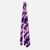 Funky Boho Retro Marmer Strepen Genderfluid Pride Stropdas (Achterkant)