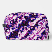 Funky Boho Retro Marmer Strepen Genderfluid Pride Toilettasje (Voorkant)