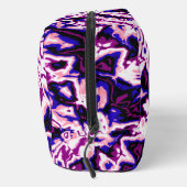 Funky Boho Retro Marmer Strepen Genderfluid Pride Toilettasje (Rechts)