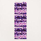 Funky Boho Retro Marmer Strepen Genderfluid Pride Yogamat (Voorkant)