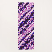 Funky Boho Retro Marmer Strepen Genderfluid Pride Yogamat (Achterkant)