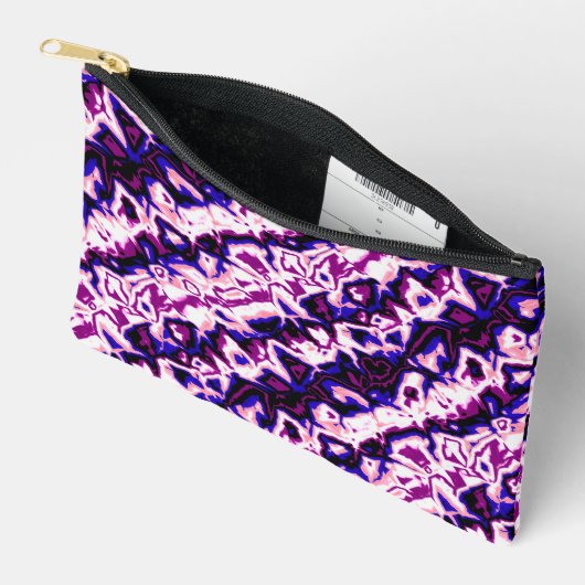 Funky Boho Retro Marmeren Strepen Genderfluid Prid Etui (Open)