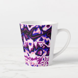 Funky Boho Retro Marmeren Strepen Genderfluid Prid Latte Mok