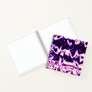 Funky Boho Retro Marmeren Strepen Genderfluid Prid Notitieboek