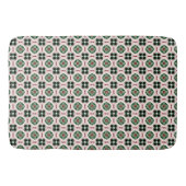 Funky Boho Retro Schattig Abstract Kerstpatroon Badmat (Voorkant)