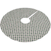 Funky Boho Retro Schattig Abstract Kerstpatroon Kerstboom Rok (Gekanteld)