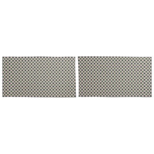 Funky Boho Retro Schattig Abstract Kerstpatroon Kussensloop (Achterkant-Set)
