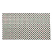 Funky Boho Retro Schattig Abstract Kerstpatroon Kussensloop (Achterkant-Links)