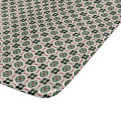 Funky Boho Retro Schattig Abstract Kerstpatroon Snijplank (Hoek)
