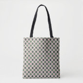 Funky Boho Retro Schattig Abstract Kerstpatroon Tote Bag (Voorkant)