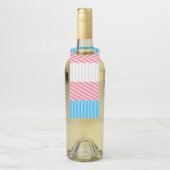 Funky Boho Streep Abstracte Transgender Pride Flag Flessenhanger (Op fles)
