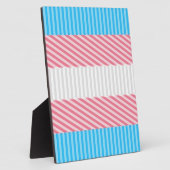 Funky Boho Streep Abstracte Transgender Pride Flag Fotoplaat (Zijkant)