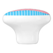 Funky Boho Streep Abstracte Transgender Pride Flag Keramische Knop (Zijkant)