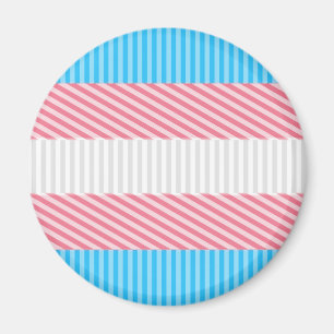 Funky Boho Streep Abstracte Transgender Pride Flag Magneet