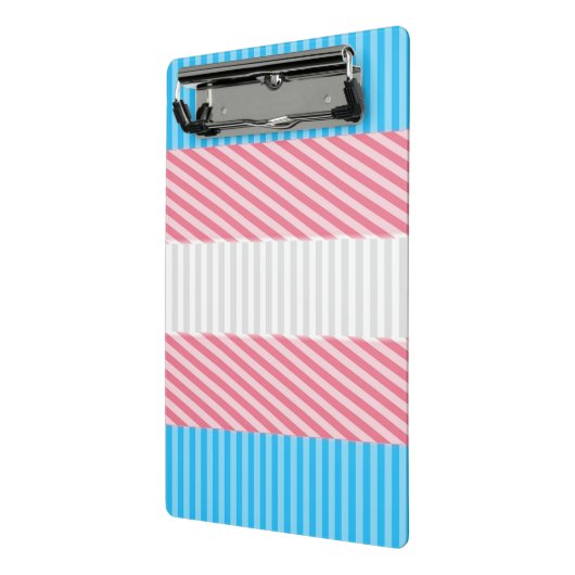 Funky Boho Streep Abstracte Transgender Pride Flag Mini Klembord (Angled2)