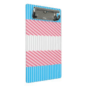 Funky Boho Streep Abstracte Transgender Pride Flag Mini Klembord (Schuin)