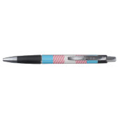 Funky Boho Streep Abstracte Transgender Pride Flag Pen (Achterkant)