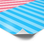 Funky Boho Streep Abstracte Transgender Pride Flag Perfect Poster (Hoek)