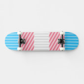 Funky Boho Streep Abstracte Transgender Pride Flag Persoonlijk Skateboard (Horizontaal)