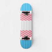 Funky Boho Streep Abstracte Transgender Pride Flag Persoonlijk Skateboard (Voorkant)
