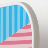 Funky Boho Streep Abstracte Transgender Pride Flag Pickleball Paddle (Links Detail)