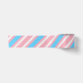 Funky Boho Streep Abstracte Transgender Pride Flag Satijnen Lint (Voorkant)