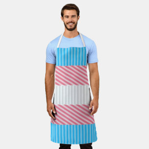 Funky Boho Streep Abstracte Transgender Pride Flag Schort