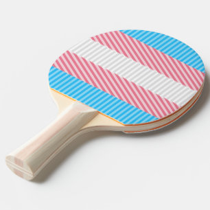 Funky Boho Streep Abstracte Transgender Pride Flag Tafeltennisbatje