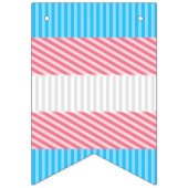 Funky Boho Streep Abstracte Transgender Pride Flag Vlaggetjes (Tweede vlag)