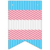 Funky Boho Streep Abstracte Transgender Pride Flag Vlaggetjes (Eerste vlag)