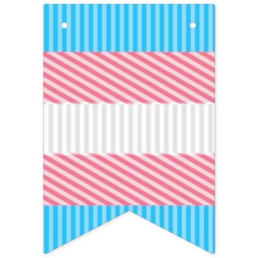 Funky Boho Streep Abstracte Transgender Pride Flag Vlaggetjes (Eerste vlag)