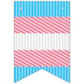Funky Boho Streep Abstracte Transgender Pride Flag Vlaggetjes (Derde vlag)