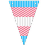 Funky Boho Streep Abstracte Transgender Pride Flag Vlaggetjes (Derde vlag)