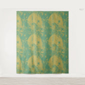 Funky Boho Zine Style Print Pattern Muur Afbeeldin Wandkleed (Voorkant)