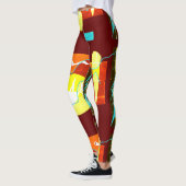 Funky Bold Abstract Art Legging (Links)