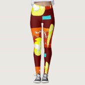 Funky Bold Abstract Art Legging (Voorkant)