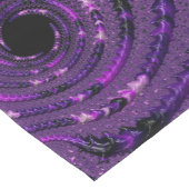 Funky Bold Boho Paarse Digitale Abstracte Fractal Korte Tafelloper (Hoek)