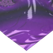 Funky Bold Boho Paarse Digitale Abstracte Fractal Tafelkleed (Gekanteld)