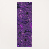 Funky Bold Boho Paarse Digitale Abstracte Fractal Yogamat (Voorkant)