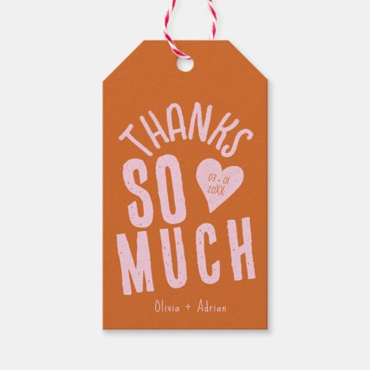 Funky Bold Font Cadeaulabel (Voorkant)