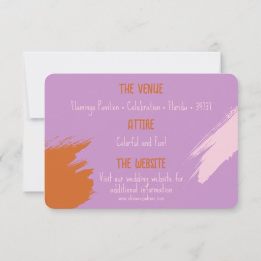 Funky Bold Font Kaart (Achterkant)